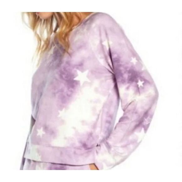 NWT Wildfox Tie Dye Loungewear Sweatshirt Size Large - Picture 1 of 8